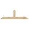 Ekena Millwork Portland Rough Sawn Timber Gable Bracket, Douglas Fir, 72"W x 24"H x 4"D x 6"F, 8/12 Pitch GBW072X24X0406POR00RDF - alternate 1